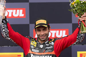 Danilo Petrucci wurde in Most dreimal Dritter