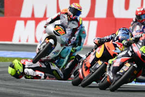 Luca Lunetta hatte beim Massencrash in Assen viel Glück