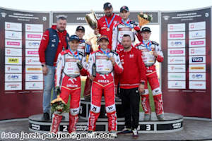 Das siegreiche polnische Team