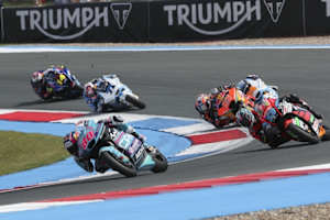 David Alonso im Assen-GP kurz vor seinem Sturz