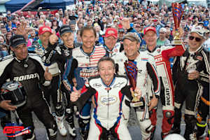 Die ehemaligen GP-Helden sorgten für eine großartige Stimmung am Sachsenring