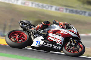 Mit der Ducati Panigale V2 tat sich CM Racing schwer – hier Max Kofler