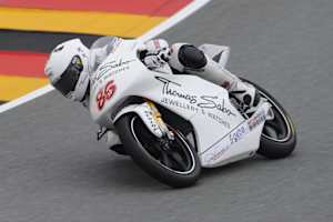 Saisonhighlight auf dem Sachsenring: Kevin Hanus beim Deutschland-GP