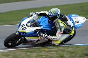 Roland Resch unterwegs auf seiner Suzuki