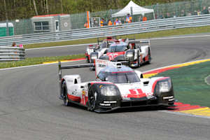Der Porsche 919 Hybrid lag in Spa vor dem Le-Mans-Toyota