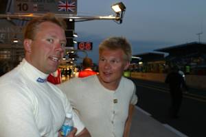 J.J. Lehto (li.) mit Kumpel Mika Salo