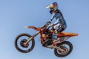 Simon Längenfelder gewann den ersten MX2-Lauf in Frauenfeld