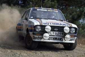 Ford besitzt eine große Rallye-Tradition, hier Arie Vatanen im Escort