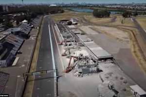 Das Fahrerlager der Rennstrecke in Buenos Aires wird abgerissen