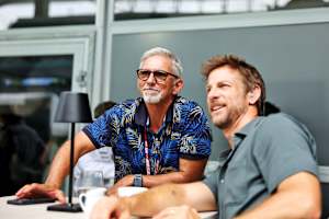 Neuer und alter Williams-Botschafter: Damon Hill (l.) mit Jenson Button