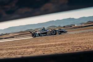 Der neue Formel E Porsche beim Test in Almería