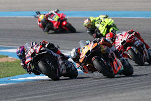 Jorge Martin (Aprilia) vor Pedro Acosta (KTM) und Marc Marquez (Ducati)
