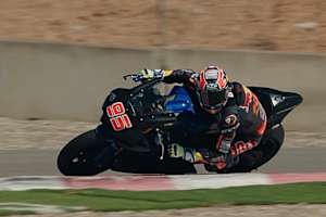 Training mit viel Leistung: Veijer auf der Superbike-Yamaha