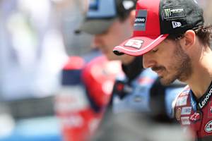Mit Pecco Bagnaia sah auch der zweite Ducati-Lenovo-Pilot keine Zielflagge