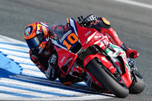 Luca Marini beim Jerez-Test