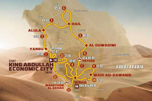 Der Streckenplan der Dakar 2027