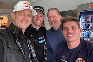 Sebastien Ogier und Max Verstappen sowie Maro Engel und Jos Verstappen