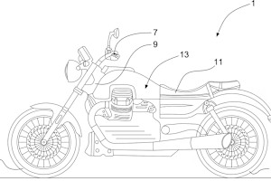 Übersichtskizze: Ähnlichkeit mit der eingestellten Moto Guzzi Audace