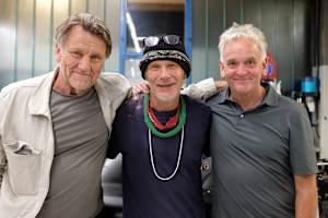 Trio infernal: (v. l. ) Stanley Dickens, Mike Thackwell und Kenny Acheson