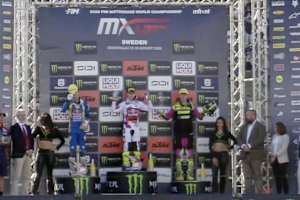 Das MX2-Podium in Uddevalla