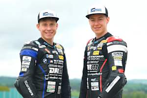 Leon und Kevin Orgis konkurrieren auf der Strecke