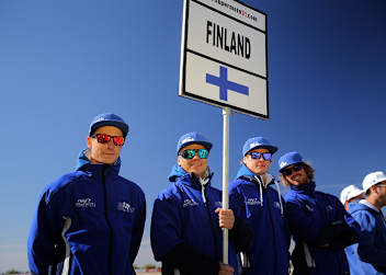 Das finnische Team 2013 mit Kingelin, Lehto, Salstola und Klem (v.l.)