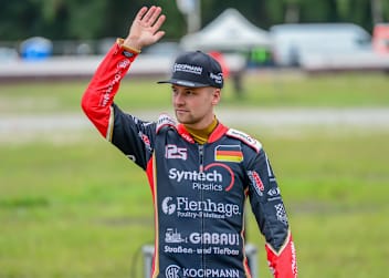 Lukas Fienhage vor dem Langbahn-GP in Scheeßel