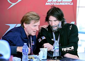 Wayne Rainey mit Keanu Reeves