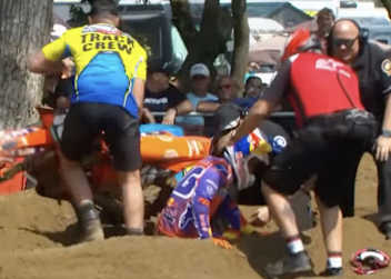 Tom Vialle stürzte im zweiten Lauf von Millville