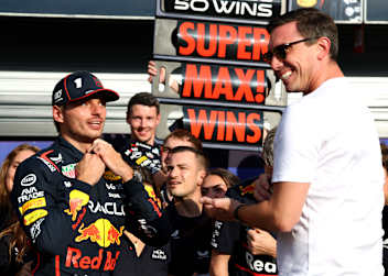 Franz Hermann und Mark Mustermann alias Jos Verstappen und Mark Mateschitz