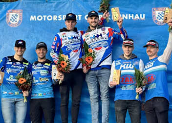 Die DM-Stars 2025 (v.l.): Joel Hoffmann, Adrian Peter, Jarno Steegmans, Tim Prümmer, Lukas Erlecke und Leon Freygang