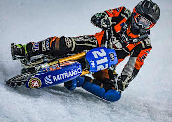 Lukas Hutla war eine der positiven Überraschungen der Eisspeedway-Saison 2025