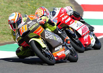 Nico Terol besiegte in Mugello Johann Zarco (hi.)
