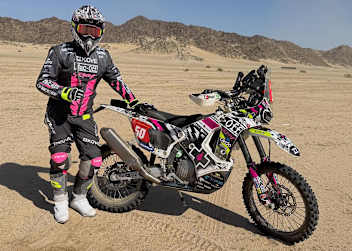 James Hillier vor Start zur Dakar-Rallye