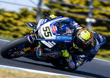 Yamaha-Star Andrea Locatelli fuhr beim Phillip-Island-Test hinterher