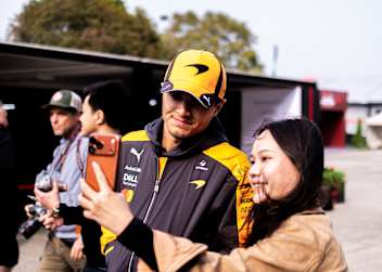 Lando Norris in China