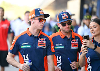 Das KTM-Duo mit Pedro Acosta (li.) und Brad Binder in Goiania