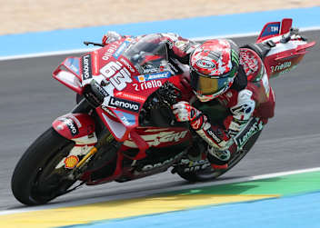 Noch mit Regenreifen, dann auf Slicks direkt ins Q2: Pecco Bagnaia