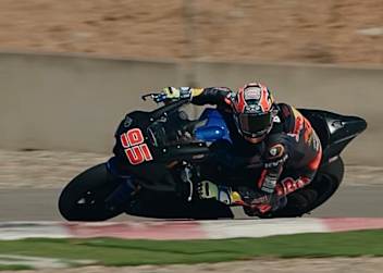 Training mit viel Leistung: Veijer auf der Superbike-Yamaha