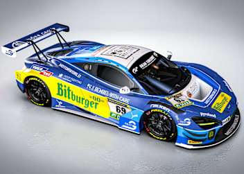 Der Dörr Motorsport McLaren im Design des 1995er Benetton