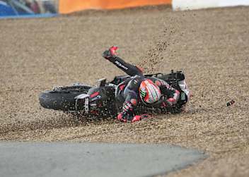 Marco Bezzecchi: Ausrutscher in Kurve 2