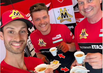 Espresso-Pause in der Ducati Box