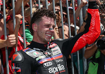 Überglücklich: Marco Bezzecchi siegte in Mugello