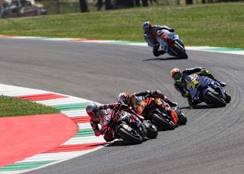 Marc Marquez im Duell mit den jungen Landsleuten Acosta und Aldeguer