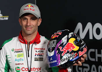 Johann Zarco mit seinem Helm im Design «Le Mans 26»
