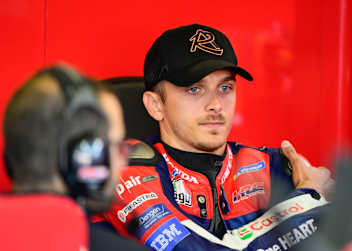 Überraschte mit Platz 1 im FP1: Honda-Pilot Luca Marini