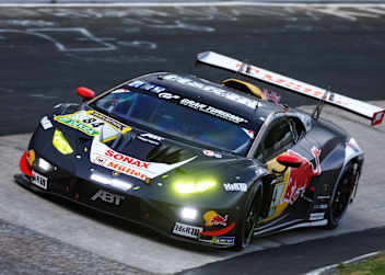 Der Abt Lamborghini verliert seinen zweiten Rang bei den 24h Nürburgring