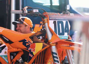 Die KTM von Lucas Coenen in den USA
