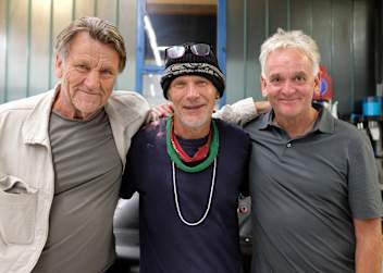 Trio infernal: (v. l. ) Stanley Dickens, Mike Thackwell und Kenny Acheson
