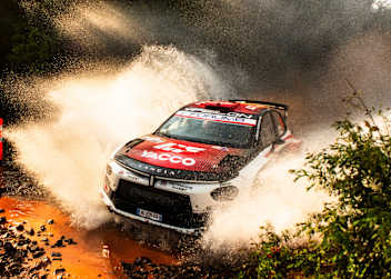 Yohann-Rossel mit bislang zwei WRC2-Siegen im Lancia in 2026